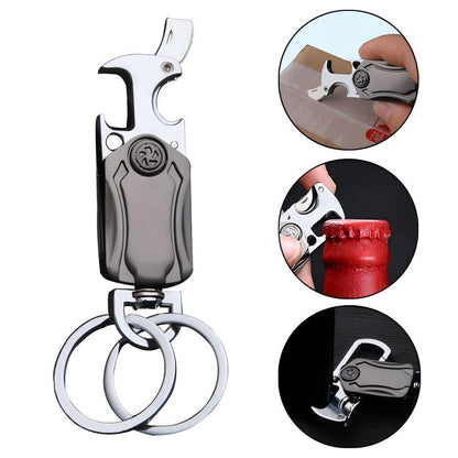 Keychains, multi-function keychains, car keychains, fidget spinner keychains, bottle openers, express knives, phone holders, stress relief gifts, daily household gifts, gifts for men
