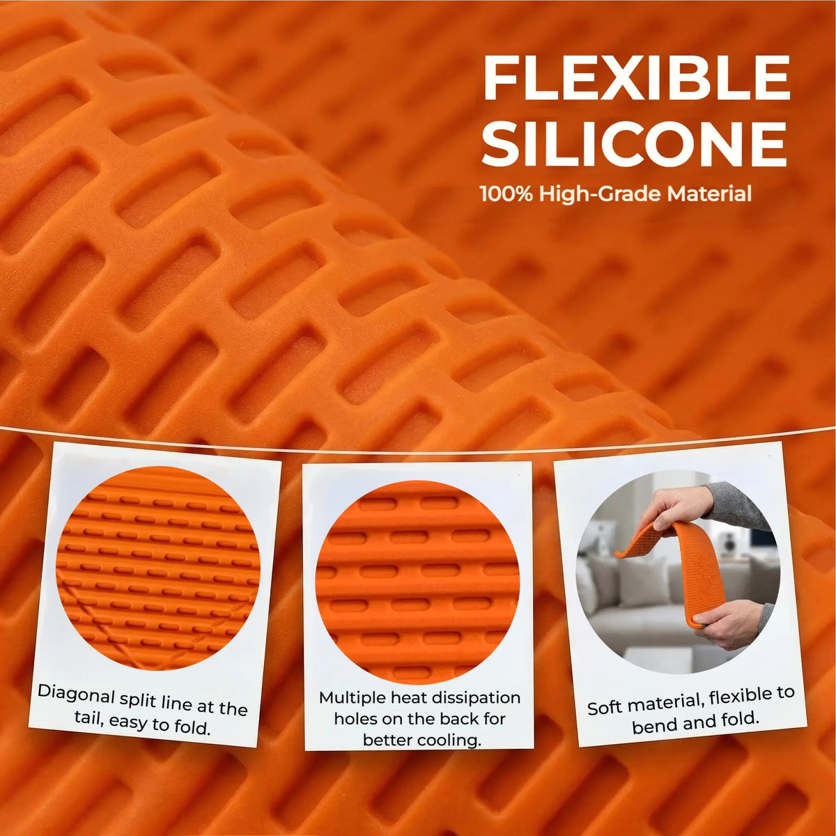 Flexible Silicone Aluminum Phone holder stand, Bendable Rollable Foldable Design, Universal Adjustable Anti-Slip Desktop Mount for Phone Tablet Laptop, Portable Ergonomic Holder for Home Office Travel-YY