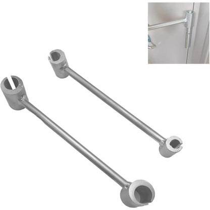 Heavy Duty Door Hinge Adjustment Tool, 2-in-1 Hinge Gap Aligning Wrench, Universal Hinge Bender for Residential, Fire, Security & Clean-Room Flag Hinges